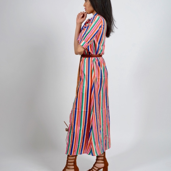 Rainbow Colored Maxi Dress www.sambellaspalace.com - Picture 2 of 2